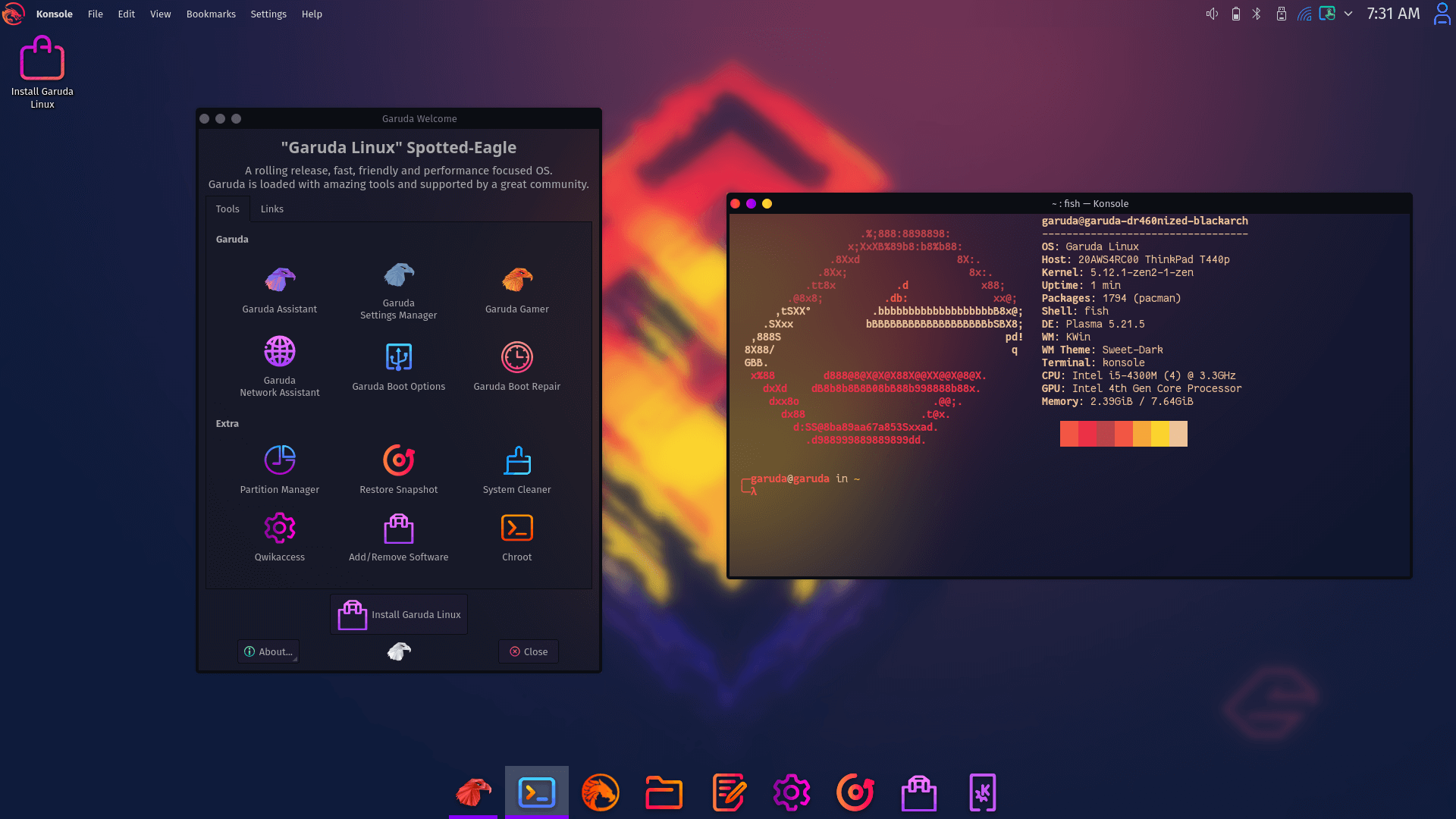Garuda Linux KDE Dr460nized