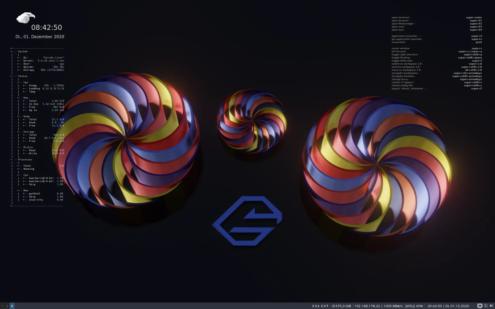 Garuda Linux i3WM